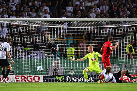 DFB-Pokal Ulm vs Bayern Munich: Bayern's Harry Kane (9) scores a goal against Ulm